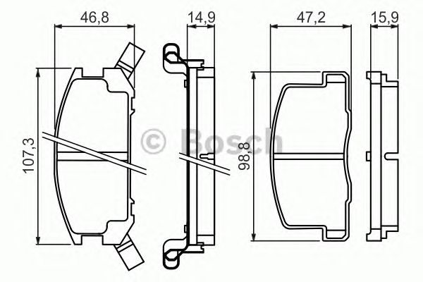 Гальмівні колодки BOSCH 0 986 494 412
