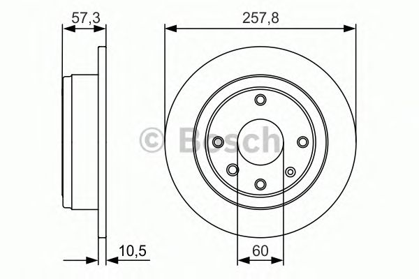 Тормозной диск BOSCH 0 986 479 985