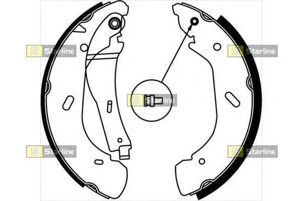 Тормозные колодки STARLINE BC 07790
