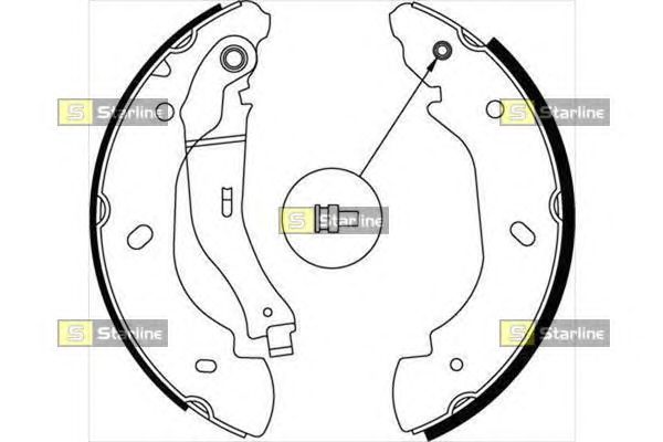 Тормозные колодки STARLINE BC 08580