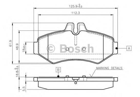 Тормозные колодки BOSCH 0 986 TB2 046 Economic