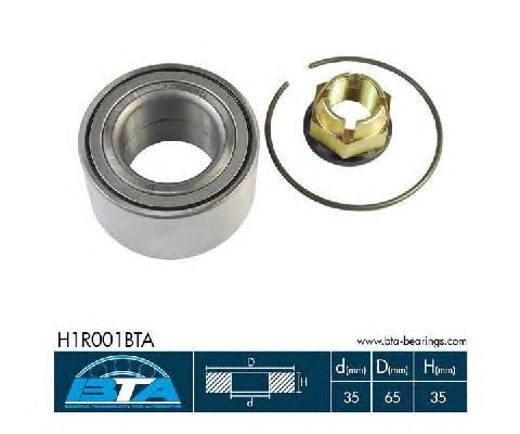 Підшипник маточини BTA H1R001BTA