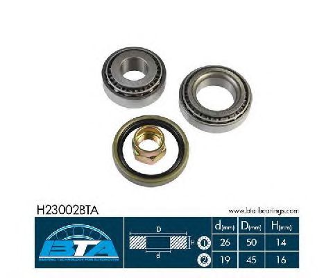 Підшипник маточини BTA H23002BTA