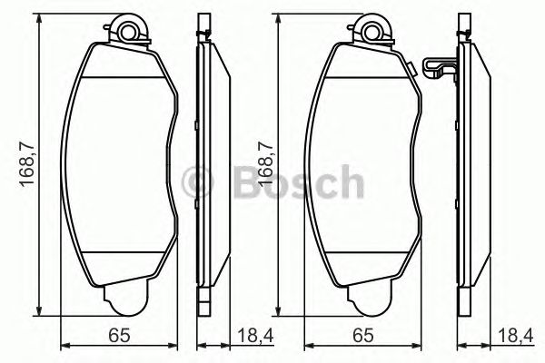 Тормозные колодки BOSCH 0 986 494 047