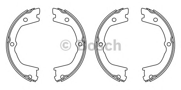 Тормозные колодки ручника BOSCH F 026 008 022