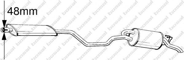Глушитель BOSAL 287-541