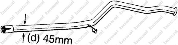 Ремонтная трубка, катализатор BOSAL 889-181