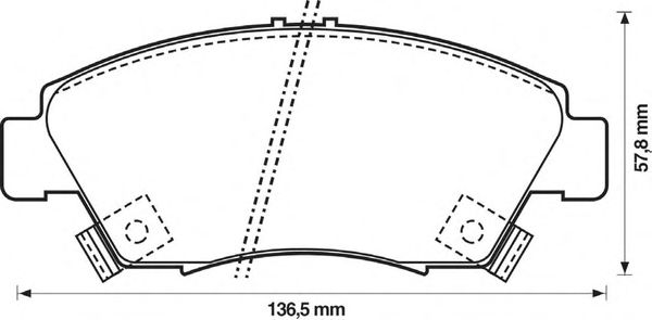 Тормозные колодки JURID 572340J