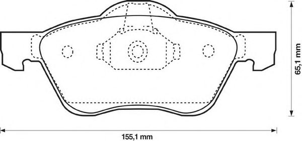 Тормозные колодки JURID 572431J-AS