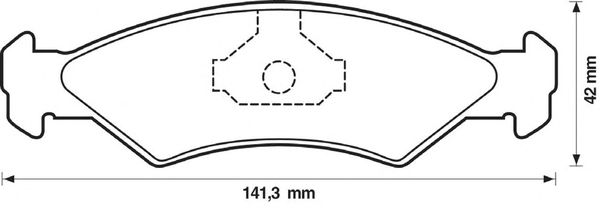 Тормозные колодки BENDIX 571312B