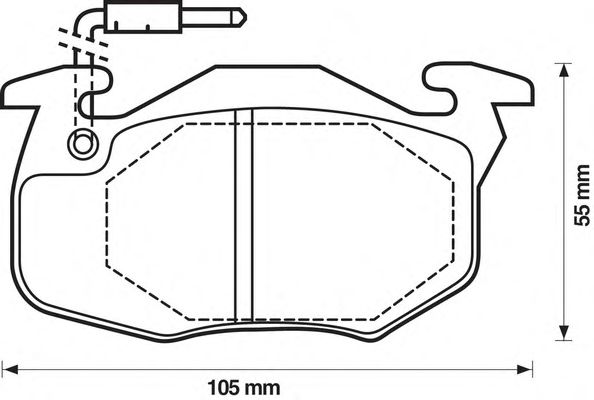Тормозные колодки BENDIX 571333X