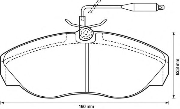 Тормозные колодки BENDIX 571840B