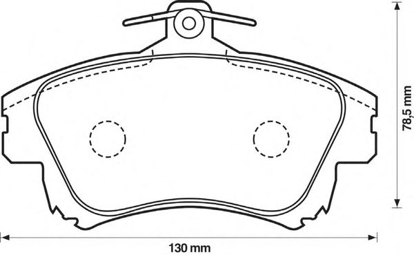 Тормозные колодки BENDIX 573039B