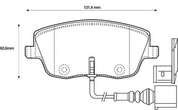 Тормозные колодки BENDIX 573101B