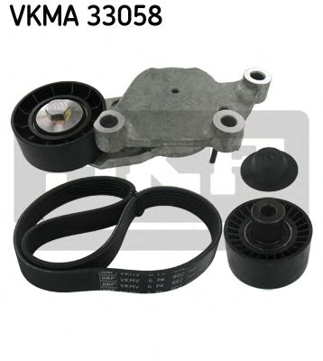 Комплект поликлинового ремня SKF VKMA 33058