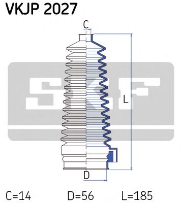 Комплект пыльников рулевой рейки SKF VKJP 2027