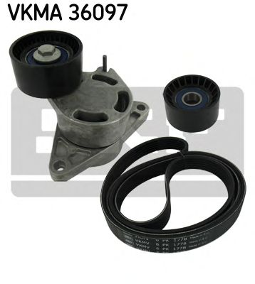Комплект поликлинового ремня SKF VKMA 36097