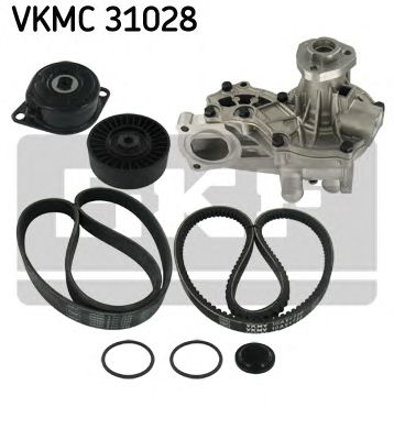 Водяной насос + комплект ручейковых ремней SKF VKMC 31028