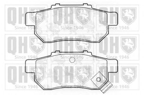 Тормозные колодки QUINTON HAZELL BP836