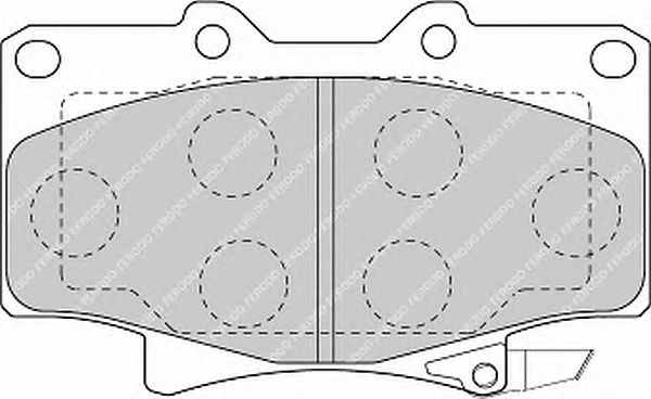 Тормозные колодки FERODO FDB1502