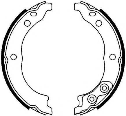 Тормозные колодки ручника FERODO FSB680