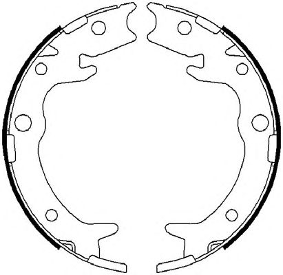 Тормозные колодки ручника FERODO FSB4019