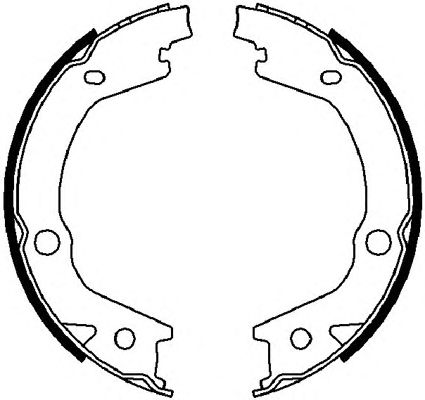 Тормозные колодки ручника FERODO FSB4021