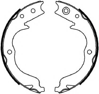 Тормозные колодки ручника FERODO FSB4028