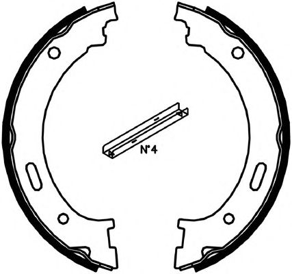 Тормозные колодки ручника FERODO FSB4058