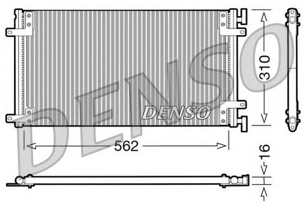 Радіатор кондиціонера DENSO DCN09040