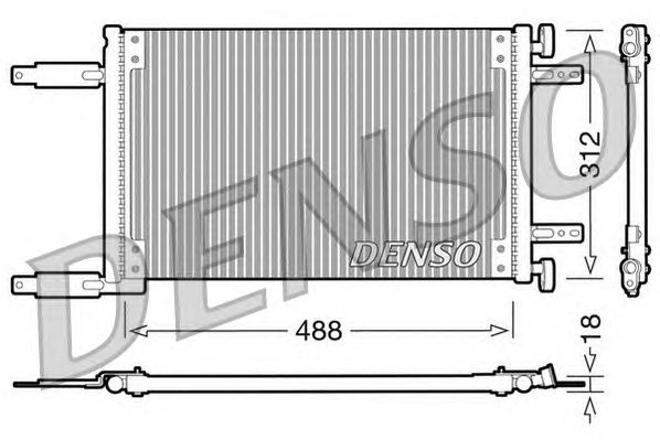 Радиатор кондиционера DENSO DCN09041