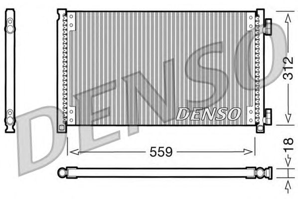 Радиатор кондиционера DENSO DCN09100