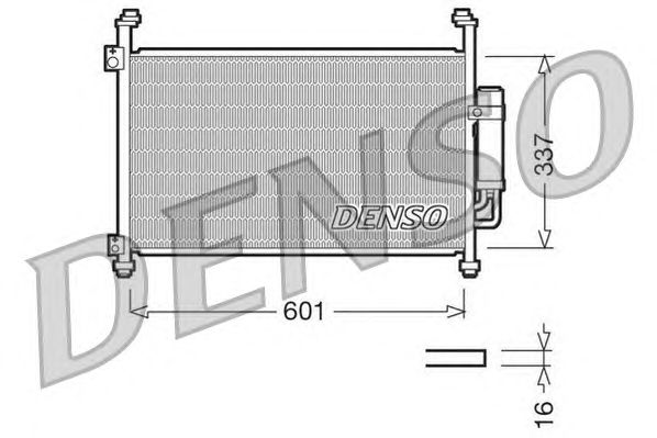 Радиатор кондиционера DENSO DCN40007