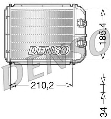 Радиатор отопителя DENSO DRR23014