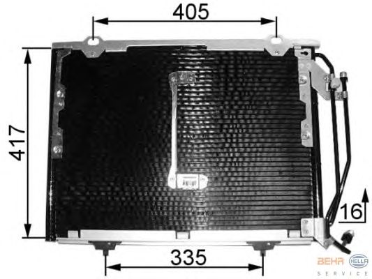Радиатор кондиционера HELLA 8FC 351 038-461