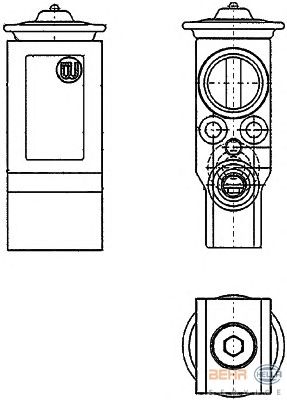 Расширительный клапан, кондиционер HELLA 8UW 351 234-221