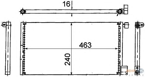 Радиатор кондиционера HELLA 8FC 351 318-771