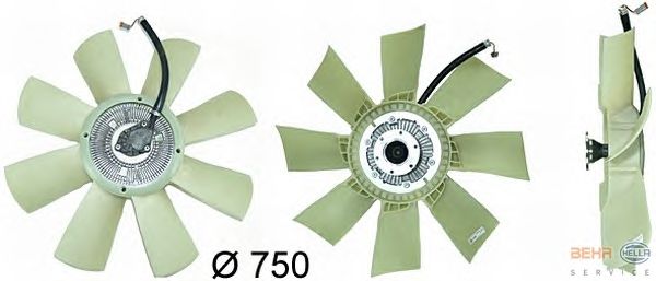 Вентилятор охлаждения HELLA 8MV 376 729-431