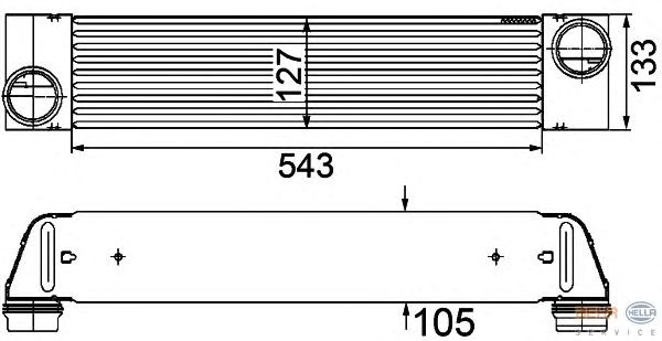Интеркулер HELLA 8ML 376 746-501