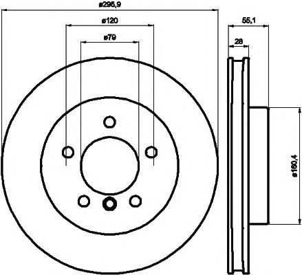 Тормозной диск HELLA 8DD 355 103-781