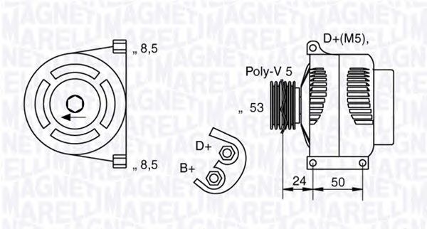 Генератор MAGNETI MARELLI 063377009010