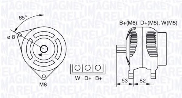 Генератор MAGNETI MARELLI 063377462010