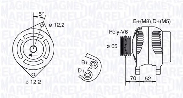 Генератор MAGNETI MARELLI 063321402010