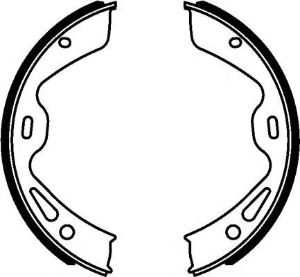 Тормозные колодки ручника HELLA 8DA 355 050-961