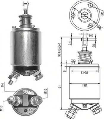 Втягивающее реле MAGNETI MARELLI 940113050253
