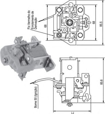 Втягивающее реле MAGNETI MARELLI 940113050336