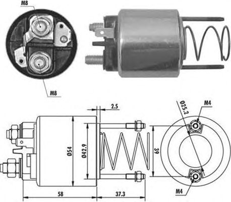 Втягивающее реле MAGNETI MARELLI 940113050382