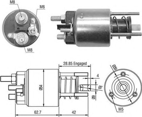 Втягивающее реле MAGNETI MARELLI 940113050453