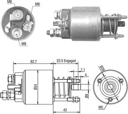 Втягивающее реле MAGNETI MARELLI 940113050470