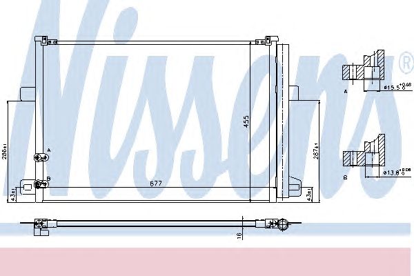 Радиатор кондиционера NISSENS 940225
